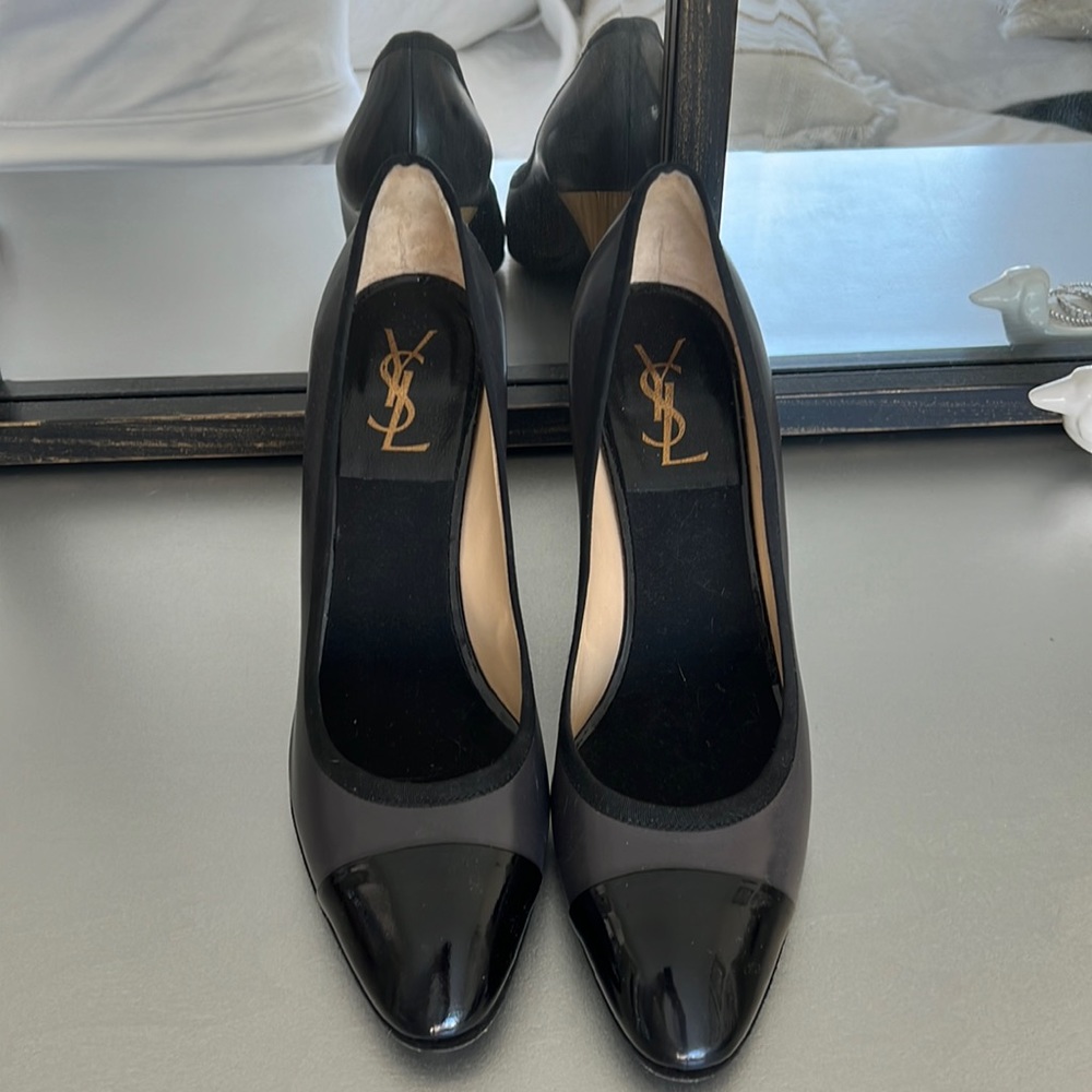 Yves Saint Laurent heels, black, size 39 1/2